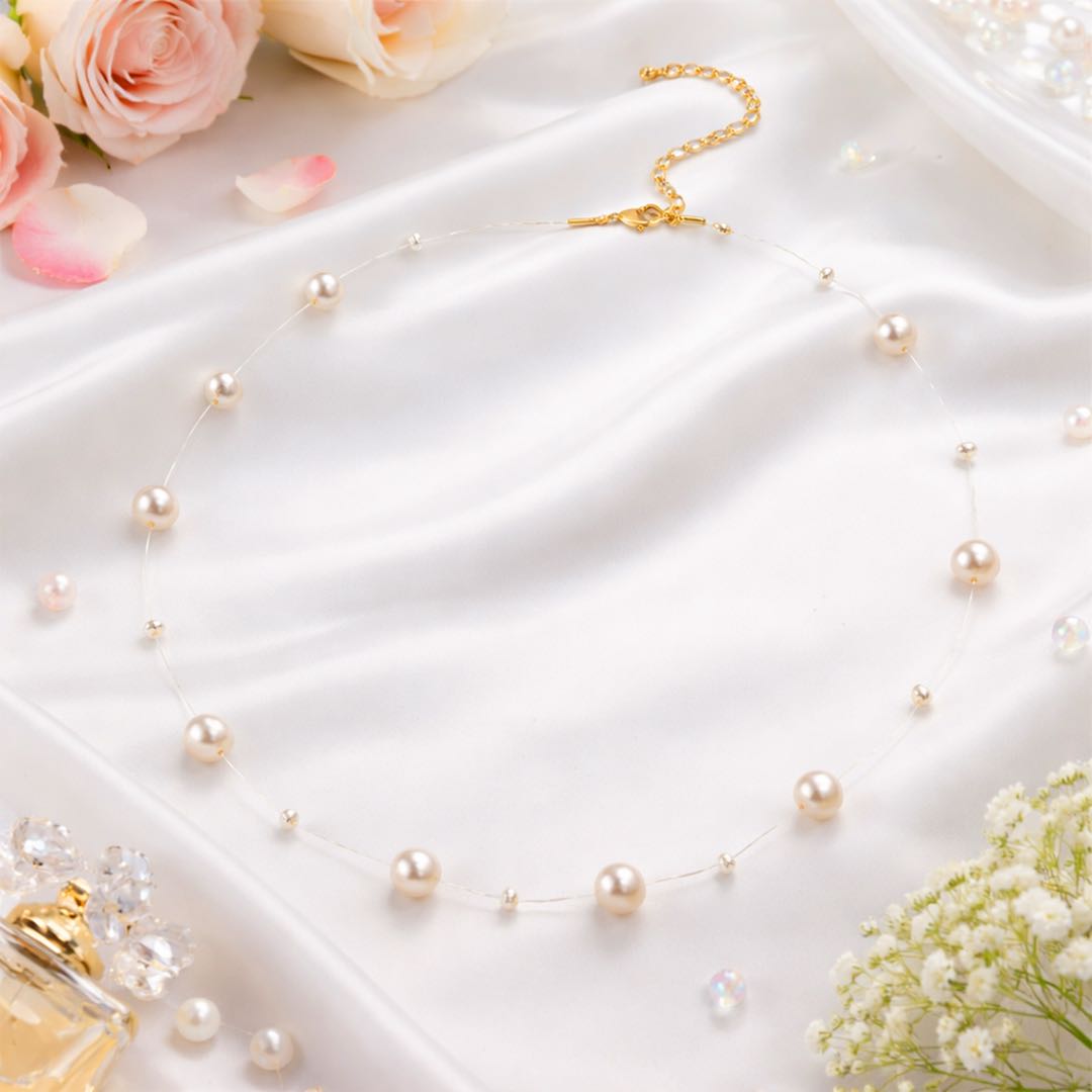 Floating Pearl Necklace